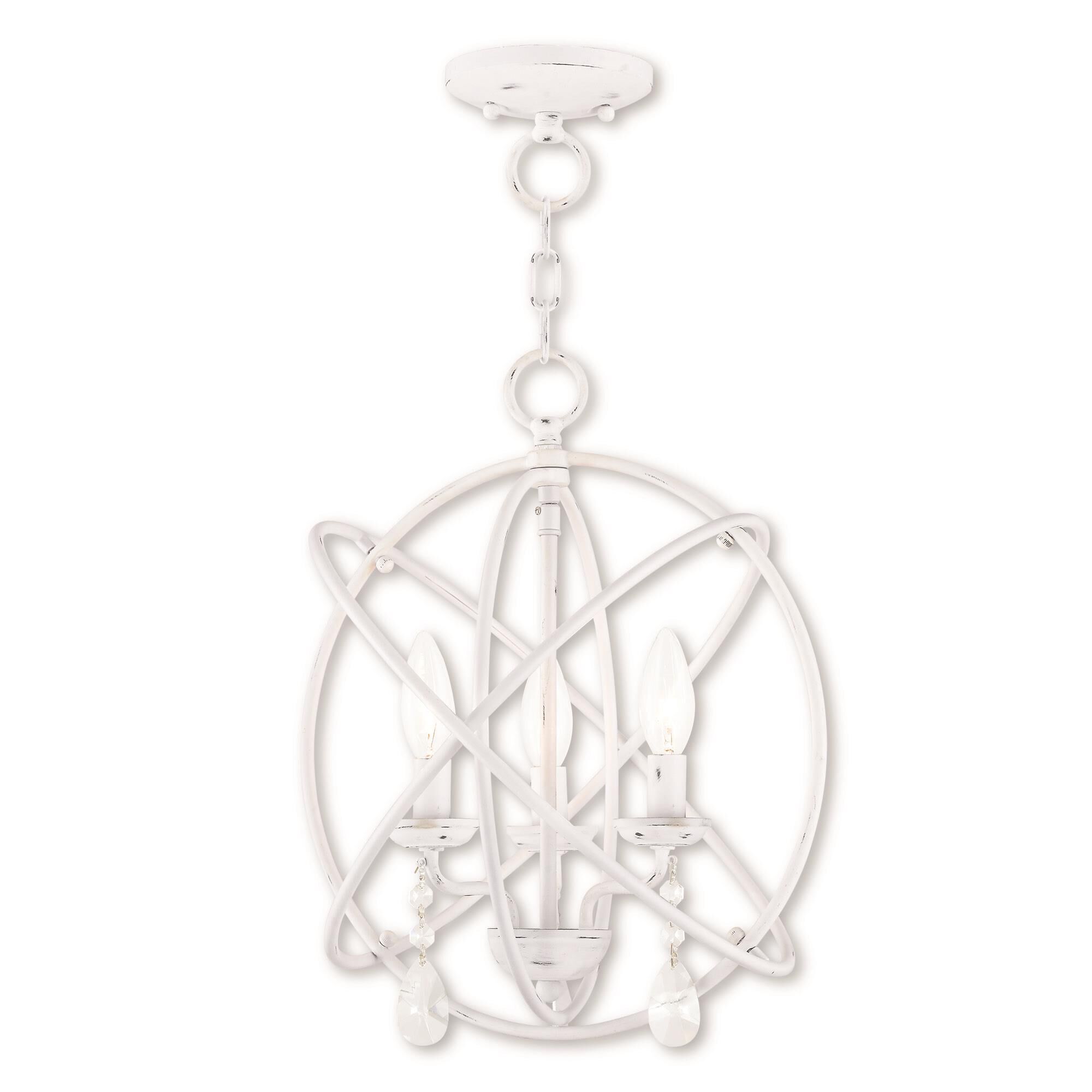 Aria 15 Inch 3 Light Mini Chandelier by Livex Lighting